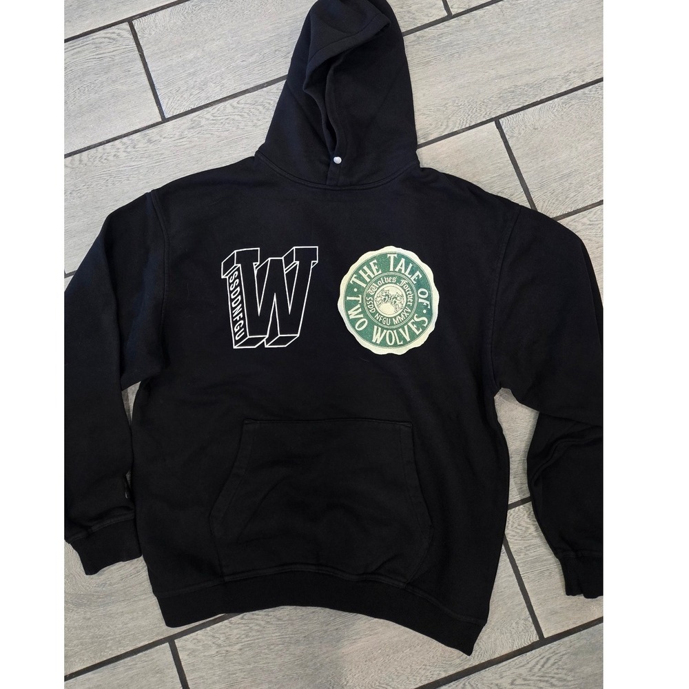 Darc Sport The Tale of Two Wolves Pierce Hoodie Black Limited Edition L 878/1000
